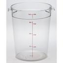 Cambro Camwear Polycarbonate Clear Round Food Storage Container, 8 Quart Capacity