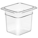 Cambro Camwear Polycarbonate Sixth Size Food Pan, 6 inch Deep