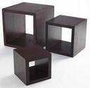 American Metalcraft Wood Riser Set, 5 x 7 x 9 inches-- 1 set