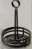 American Metalcraft Flat Coil Round Condiment Rack, 6 1/4 x 8 1/2 inch