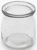 American Metalcraft Round Clear Glass Jar, 6 Ounce