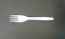 WNA Flatware Microwaveable White Polypropylene Fork -- 1000 per case.