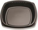 Forum Black Polystyrene Deep Natural Cut Tray, 12 inch -- 60 per case.