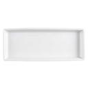 Vertex China Ventana Undecorated Porcelain White Rectangle Serving Tray, 8 3/8 inch -- 24 per case.