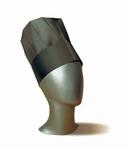 Cellucap Le Contour Pleated Paper Fully Formed All Black Flat Pack Chef Hat, 9 inch -- 100 per case.