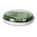 Responsible Products Recycled PET Lid for 32 Ounce Oval Burrito Bowl -- 300 per case