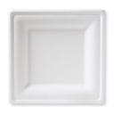 Responsible Products No-PFAS Added Square Compostable Molded Fiber Plate, 10 inch -- 250 per case