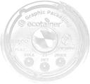 Responsible Products 9-24 Ounce Compostable Clear Cup Flat Lid Only -- 1000 per case