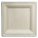 Responsible Products Square Compostable Molded Fiber Plate, 6 x 6 inch -- 1000 per case