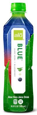 Alo Blue Aloe Vera Plus Blueberry Drink, 16.9 Ounce -- 12 per case