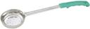 Winco One Piece Stainless Steel Perforated Green Handle Portion Controller, 4 Ounce -- 12 per case