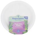 Repurpose Compostable Dinner Plates, 9 inch - 20 per pack -- 12 packs per case.