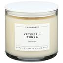 Calyan Wax Vetiver Plus Tonka 3-Wick Clear Glass Tumbler Soy Candle, 14.9 Ounce -- 4 per case
