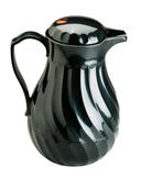 Vollrath Tilt and Pour SwirlServe Black Beverage Server, 64 Ounce Capacity -- 6 per case.