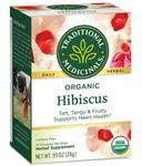 Traditional Medicinals Organic Hibiscus Herbal Tea - 16 bags per pack -- 6 packs per case.