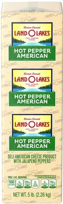 Land O Lakes Hot Pepper Deli American Cheese Product, 5 Pound -- 2 per case