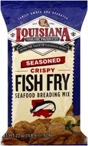 Louisiana Seasoned Crispy Fish Fry Seafood Breading Mix - Family Pack, 22 Ounce -- 12 per case