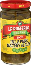 La Preferida Organic Hot Jalapeno Nacho Slices, 11.5 Ounce -- 12 per case