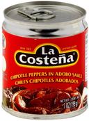 La Costena Chipotle Peppers in Adobo Sauce, 7 Ounce -- 12 per case