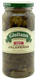Giuliano Hot Nacho Sliced Jalapenos, 16 Ounce -- 6 per case