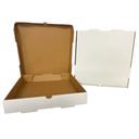 Nemco White / Kraft B Flute White Plain Pizza Box, 10 x 10 x 2 inch -- 50 per case