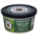 Sartori Garlic and Herb Bellavitano Cheese Spread, 7.5 Ounce -- 12 per case