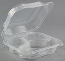 Genpak Clear Large 3 Compartment Hinged Container -- 150 per case