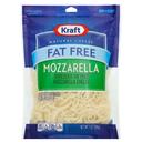 Kraft Zip Pak Natural Shredded Fat Free Mozzarella Cheese, 7 Ounce -- 12 per case.