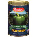 Dunbars Diced Green Peppers, 15 Ounce -- 24 per case