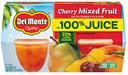 Del Monte Mixed Fruit with Cherry Flavor in Juice, 4 Ounce Plastic Cup - 4 count per pack -- 6 packs per case