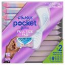 Always Pocket Size 2 Heavy Flow Flexfoam Pads with Wings, 10 count -- 4 per case