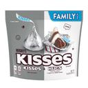 Hersheys Kisses Assorted Milk Chocolate and White Creme - Family Pack, 15.6 Ounce -- 8 per case