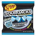Sour Jacks Blue Raspberry Sour Candy, 0.5 Ounce -- 144 per case