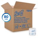 Scott 100% Recycled Fiber Bathroom Tissue, 2-Ply, 473 Sheets/Roll, 80/Carton