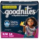 Goodnites Size 4 Girls Training Pants - Jumbo Pack, 14 count -- 4 per case