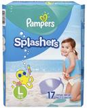 Pampers Size 5 Jumbo Splashers Southwestern Diaper, 17 count per pack -- 6 per case.