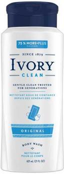 Ivory Original Shower and Bath Liquid Body Wash, 21 Fluid Ounce -- 4 per case.