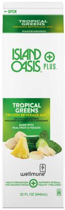 Island Oasis Tropical Greens Beverage Mix, 32 Fluid Ounce -- 12 per case