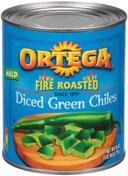 Ortega Diced Green Chiles - 26 oz. can, 12 cans per case