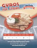 Devanco Individual Quick Frozen Gyro Slices, 10 Pound.