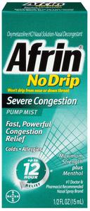 Schering Plough Afrin No Drip Severe Congestion Medicine -- 36 per case
