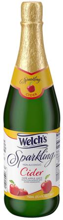 Welchs 100 Percent Apple Cider Sparkling Juice, 25.4 Fluid Ounce -- 12 per case