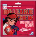 Big League Chew Strawberry Flavored Bubble Gum, 2.12 Ounce -- 108 per case