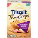 Nabisco Triscuit Thin Crisps Parmesan Garlic Crackers, 7.1 Ounce -- 6 per case.