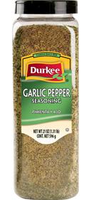 Durkee Garlic Pepper - 21 oz. container, 6 per case
