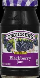 Smuckers Seedless Blackberry Jam, 12 Ounce -- 12 per case.