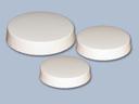 Lapaco 70mm Plain White Glass Cover Cap -- 2000 per case