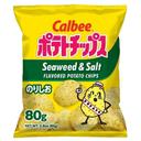 Calbee Seaweed and Salt Potato Chips, 2.8 Ounce - 6 per case