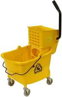 O Cedar Commercial MaxiRough Yellow Mop Bucket and Wringer, 32 Quart