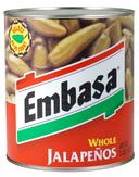Embasa Whole Jalapeno Pepper With Escabeche, 10 Can -- 6 Case